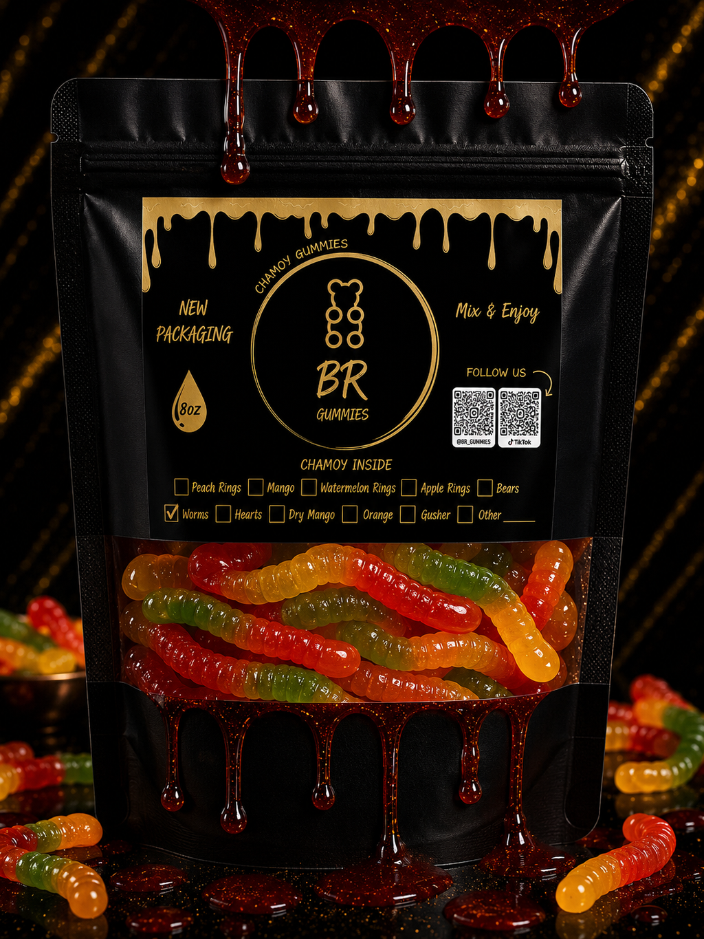 BR Chamoy Gummy Worms